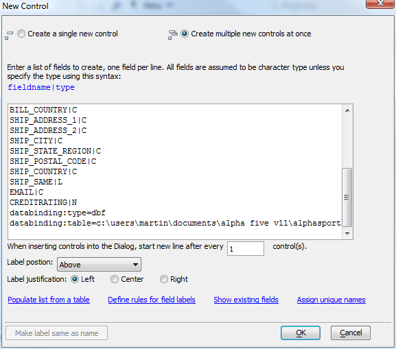 Dialog Populate List From Customer With Binding Info